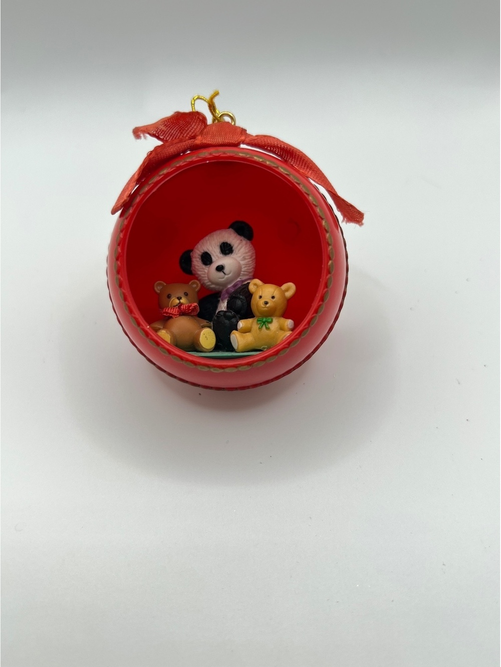 1987 Enesco Three Little Bears Christmas Ornament